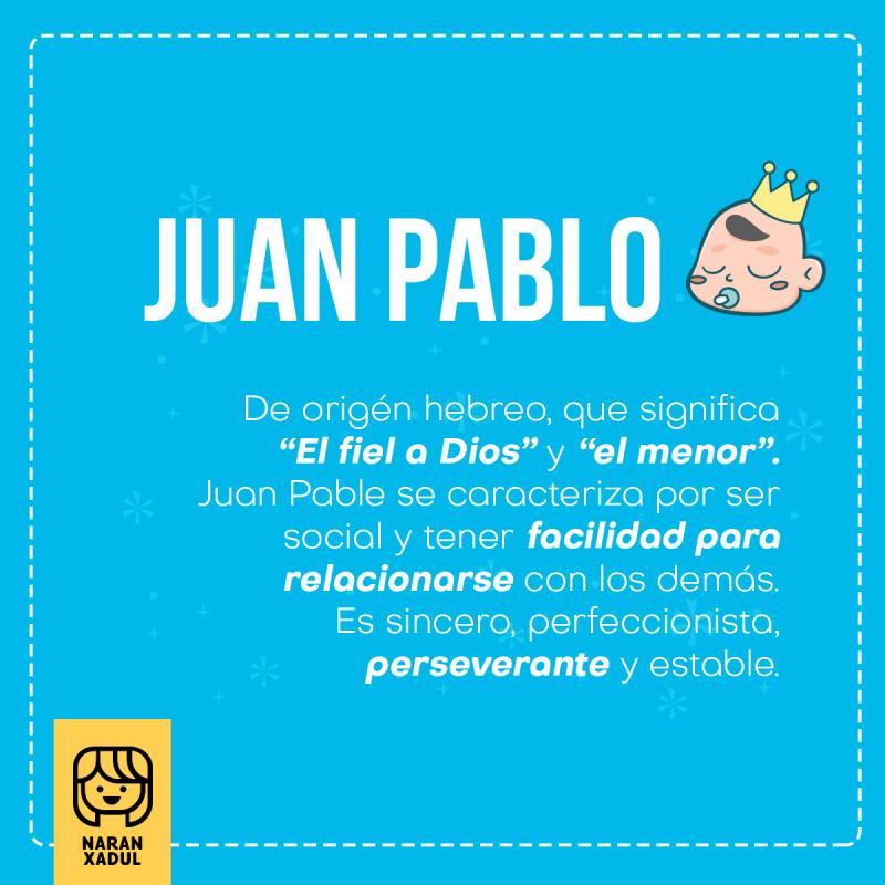 Significado del nombre Juan Pablo